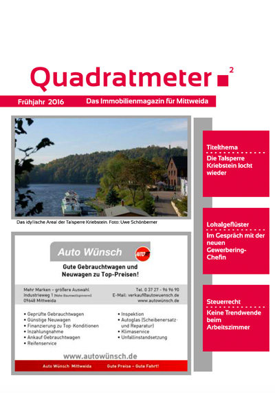 Quadratmeter Ausgabe 2016 Frühjahr