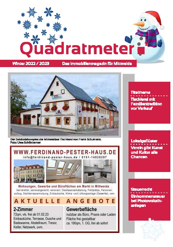 Quadratmeter Ausgabe 2022 Winter
